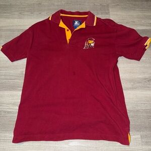 Vintage college sports polo usc trojans